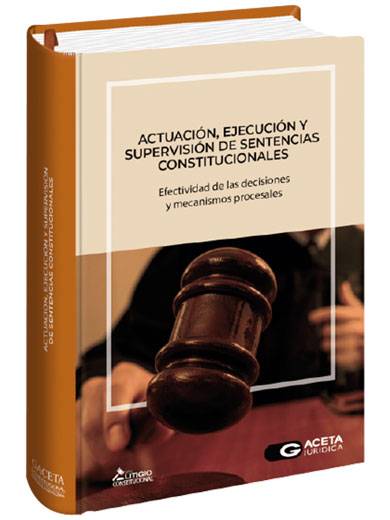 ACTUACIÓN, EJECUCIÓN Y SUPERVISIÓN DE SENTENCIAS CONSTITUCIONALES. Efectividad de las decisiones y mecanismos procesales