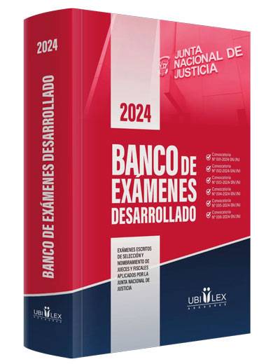 BANCO DE EXÁMENES DESARROLLADO 2024 JNJ..