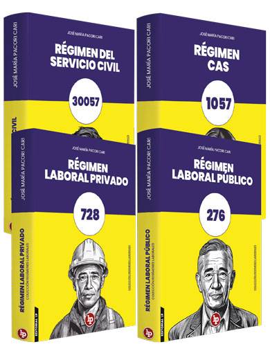 COLECCIÓN REGÍMENES LABORALES 4 TOMOS..